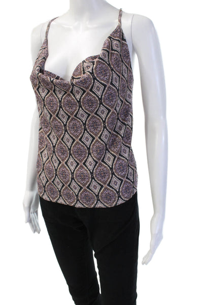 Bishop and Young Women Brown Geometric Bohemian Camisole Sleeveless Size S
