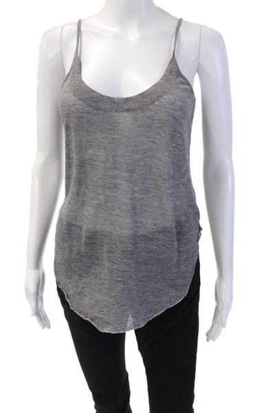 Chaser Womens Gray Sleeveless Camisole Top Round Neck Size XS