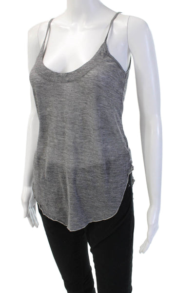 Chaser Womens Gray Sleeveless Camisole Top Round Neck Size XS