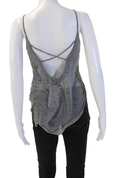 Chaser Womens Gray Sleeveless Camisole Top Round Neck Size XS