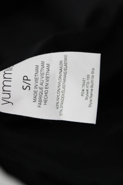 Yummie Womens Built Up Slip Shapewear Dress Solid Black Size S