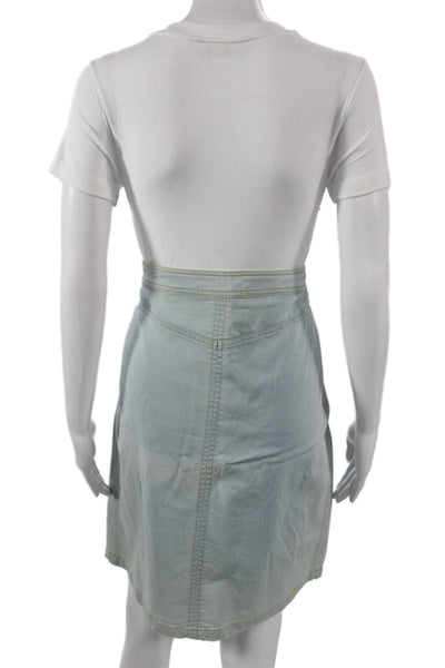 Bishop and Young Women Straight Pencil Skirt Light Blue Knee Length Size M
