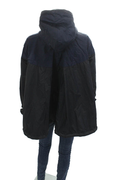 Nike Unisex Black Windbreaker Nylon High Neck Long Sleeve Size M