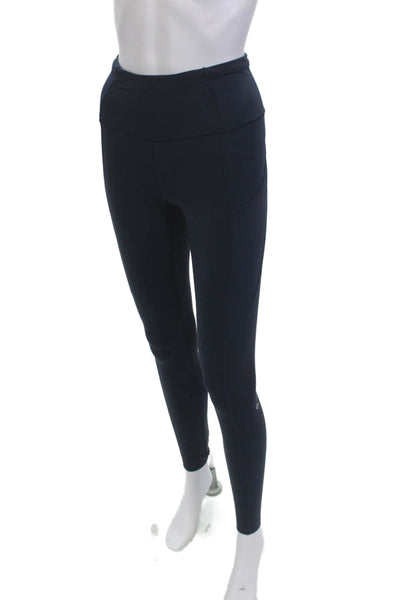 Lululemon Womens Dark Blue Ankle Leggings Nylon Blend Size 2