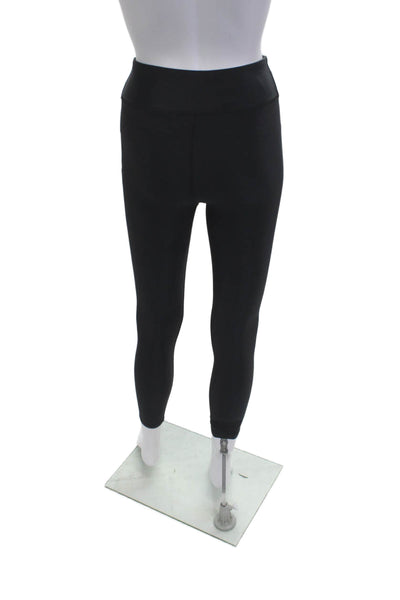 PE Nation Womens Black Graphic Print Ankle Leggings Nylon Elastane Size S