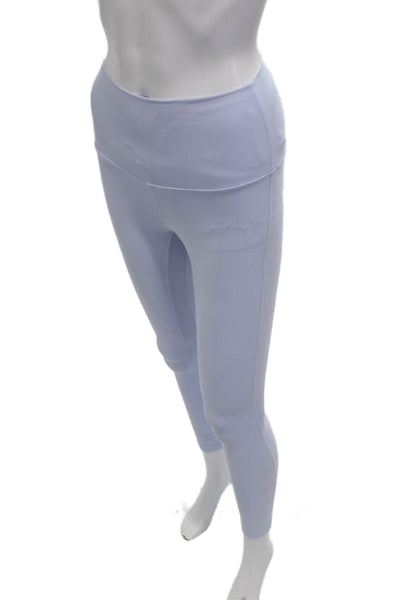 Lululemon Womens Light Blue Maternity Ankle Leggings Nylon Blend Size 2
