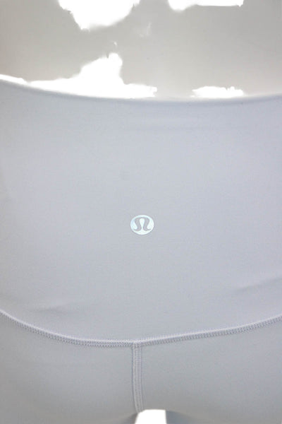Lululemon Womens Light Blue Maternity Ankle Leggings Nylon Blend Size 2