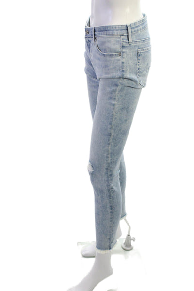 AG Adriano Goldschmied Women Ankle Skinny Jeans Light Blue Mid Rise Size 27