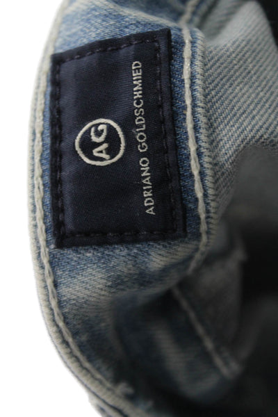 AG Adriano Goldschmied Women Ankle Skinny Jeans Light Blue Mid Rise Size 27