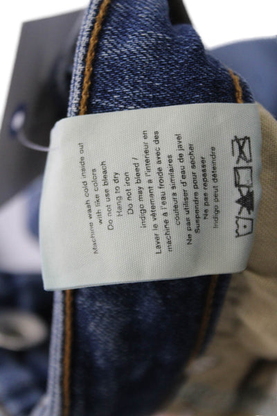 Rag & Bone Womens Skinny Ankle Cropped High Rise Dark Blue Jeans Size 27