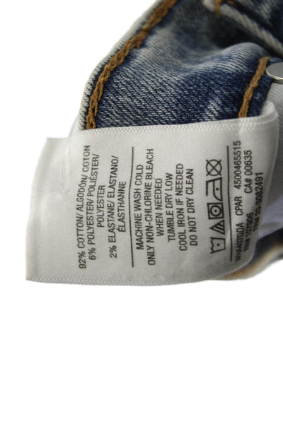 Hudson Womens Ankle Skinny Jeans Gray Mid Rise Size 27