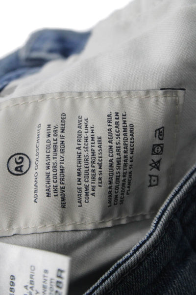 AG Adriano Goldschmied Womens Ankle Skinny Jeans Blue Mid Rise Size 28
