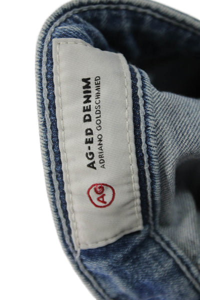 AG Adriano Goldschmied Womens Ankle Skinny Jeans Blue Mid Rise Size 28
