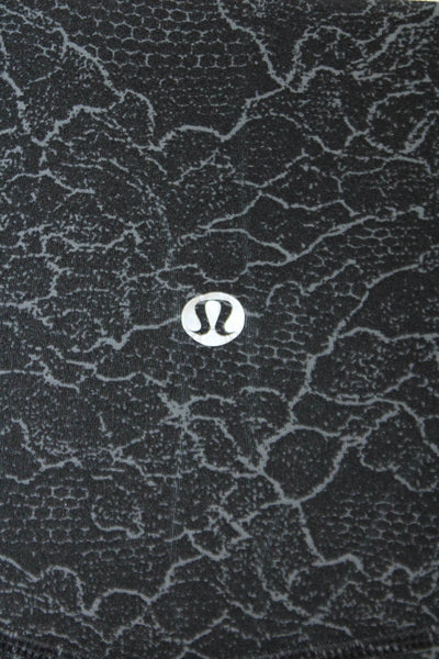 Lululemon Women Ankle Floral Nylon Blend Jeggings Black Size 4