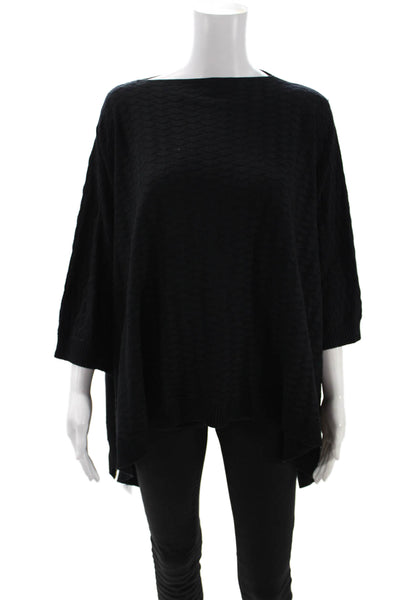 Lululemon Womens Black 3/4 Sleeve Pullover Sweater Size One Size