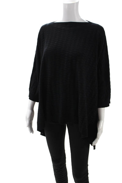 Lululemon Womens Black 3/4 Sleeve Pullover Sweater Size One Size