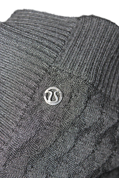 Lululemon Womens Black 3/4 Sleeve Pullover Sweater Size One Size