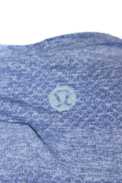 Lululemon Mens Blue Short Sleeve Crew Neck Polyester Nylon Blend T-Shirt Size M
