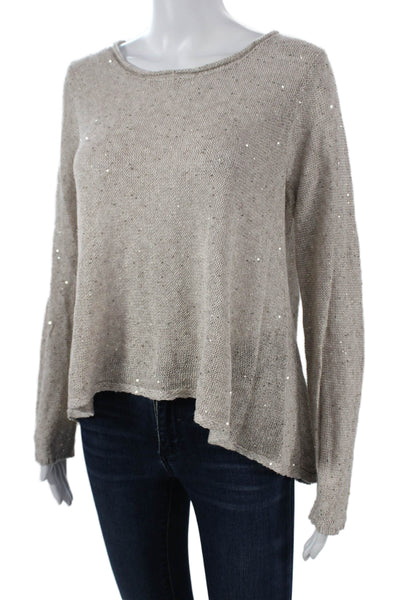 Calypso Saint Barth Unisex Beige Bohemian Pullover Sweater Lana Wool Size M