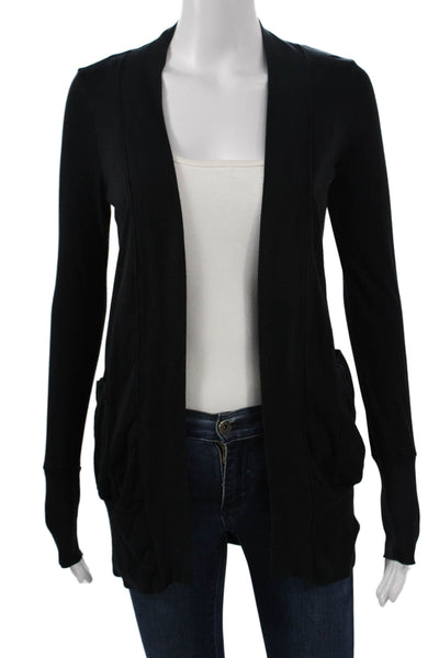 Splendid Unisex Cardigan Black Long Sleeve Wool Cashmere Size S
