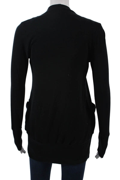 Splendid Unisex Cardigan Black Long Sleeve Wool Cashmere Size S