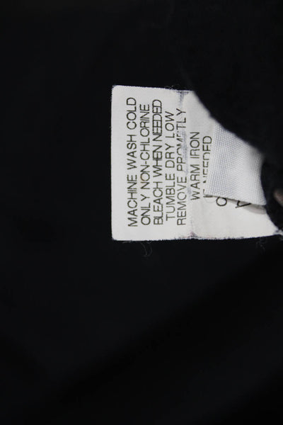 Splendid Womens Basic Black Sweater Long Sleeve Supima Cotton Modal Size S