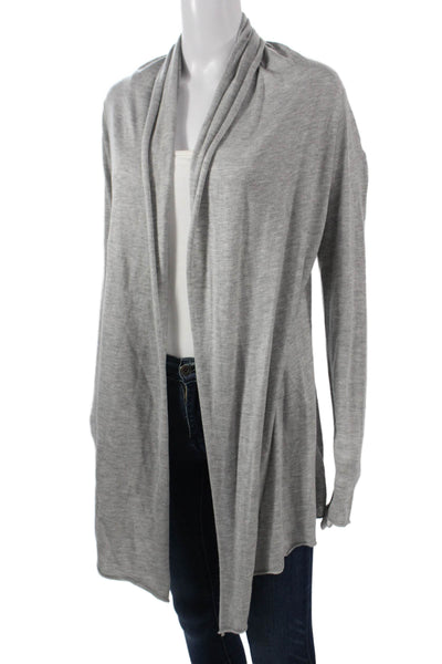 Splendid Unisex Cashmere Cardigan Gray Long Sleeve Classic Size S