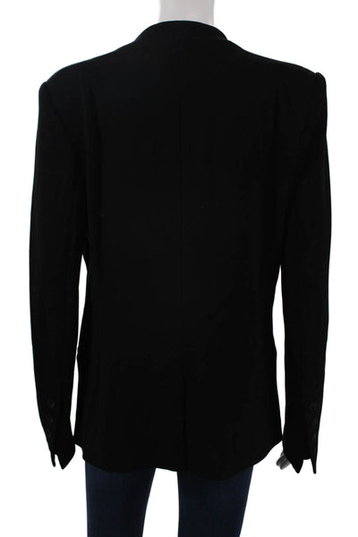 Helmut Unisex Black Blazer Long Sleeve Viscose Spandex Size L