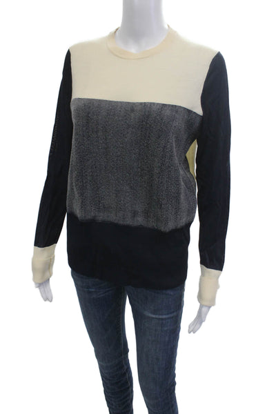 Rag & Bone Women Pullover Crewneck Long Sleeve Beige Size L