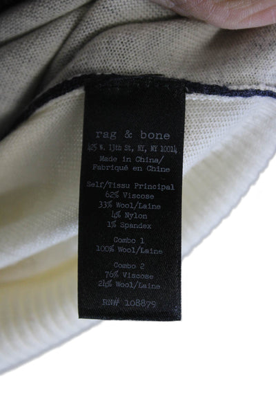 Rag & Bone Women Pullover Crewneck Long Sleeve Beige Size L