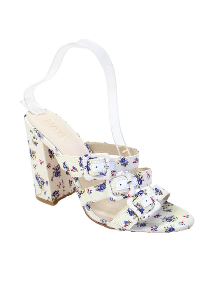 Raye Women's Open Toe Strappy Block Heel Floral Sandals Size 7