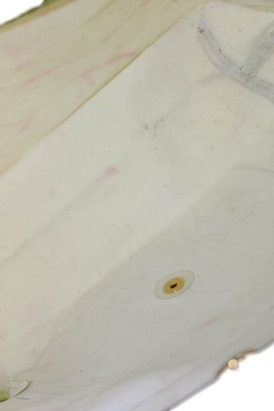 Longchamp Paris Womens Nylon Leather Trim Small Backpack Green