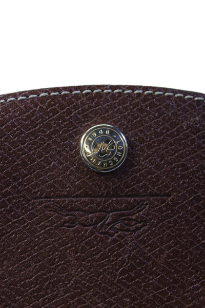 Longchamp Paris Womens Nylon Leather Trim Small Backpack Green