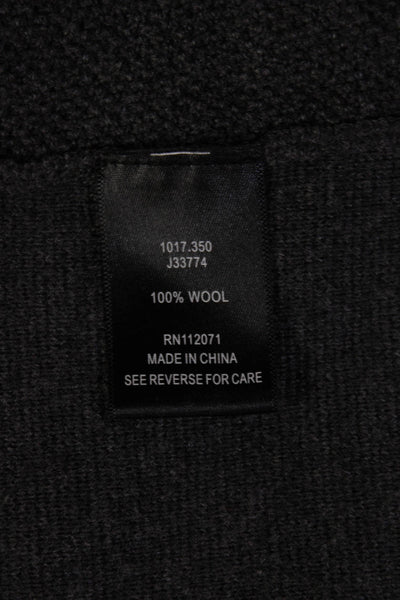 Jigsaw Womens Dark Gray 100% Wool High Neck Long Sleeve Coatigan Size XS