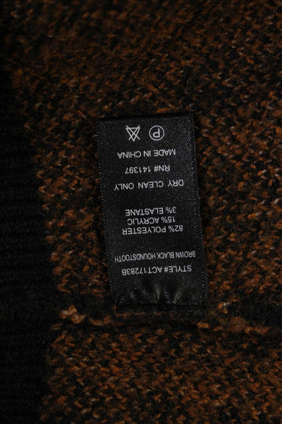 ASTR Unisex Black 80s Pullover Sweater Crew Neck 3/4 Sleeve Zip Size S