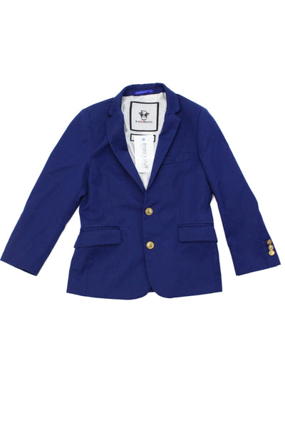Black N Bianco Boys Collared Long Sleeve Buttoned Blazer Jacket Blue Size 8