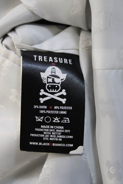 Black N Bianco Boys Collared Long Sleeve Buttoned Blazer Jacket Blue Size 8