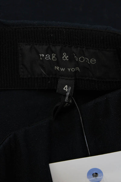 Rag & Bone Women Cropped Ankle Dress Pants Dark Blue Cotton Blend Size 4