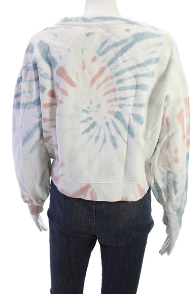 Z Supply Womens Pullover Sweatshirt White 100% Cotton Crew Neck Size S