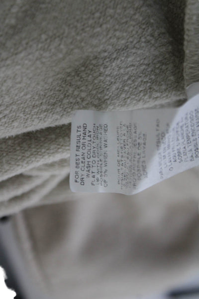 Fifteen Twenty Unisex Pullover Sweater Beige Long Sleeve Modal Blend Size S