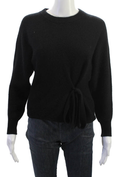 27 Miles Unisex Black Cashmere Crew Neck Pullover Sweater Size M