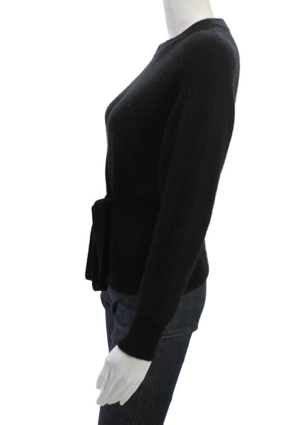 27 Miles Unisex Black Cashmere Crew Neck Pullover Sweater Size M