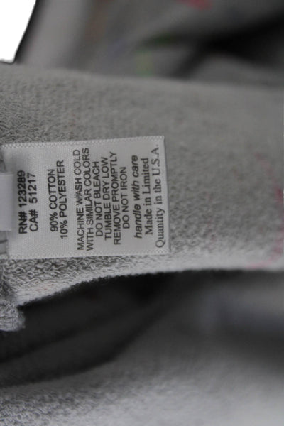 Michael Lauren Women Pullover Sweatshirt Gray Crew Neck Cotton Blend Size S