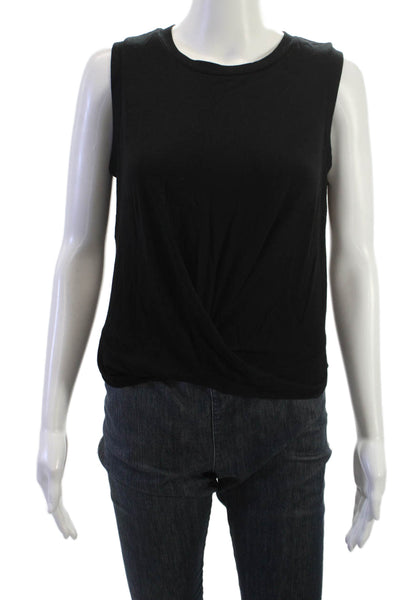 Fifteen Twenty Womens Black Basic Sleeveless Tank Crew Neck Size S
