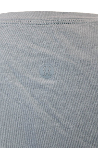 Lululemon Womens Basic Sleeveless Tank Gray Poly Cotton Crew Neck Size 6