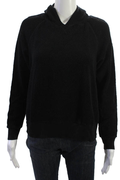 Stateside Womens Pullover Sweatshirts Black Long Sleeve Size S