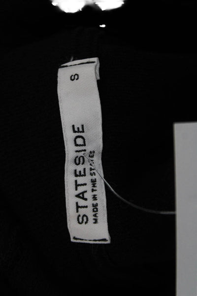 Stateside Womens Pullover Sweatshirts Black Long Sleeve Size S