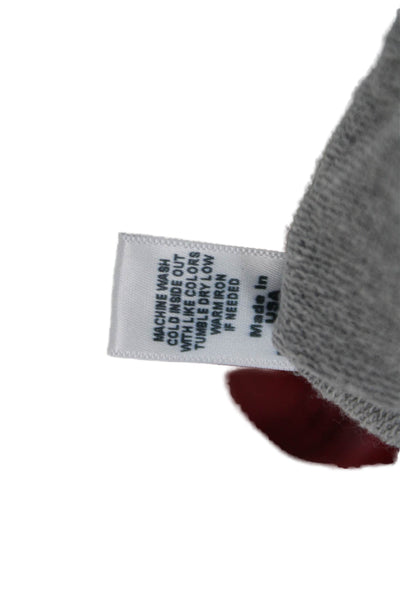 Monrow Women Full-zip Hoodie Gray Long Sleeve Size M