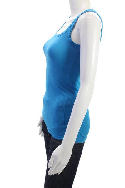 Theory Women Camisole Blue Square Neck Sleeveless Petite Size S