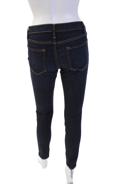 Frame Womens Skinny High Rise Dark Blue Jeans Size 27